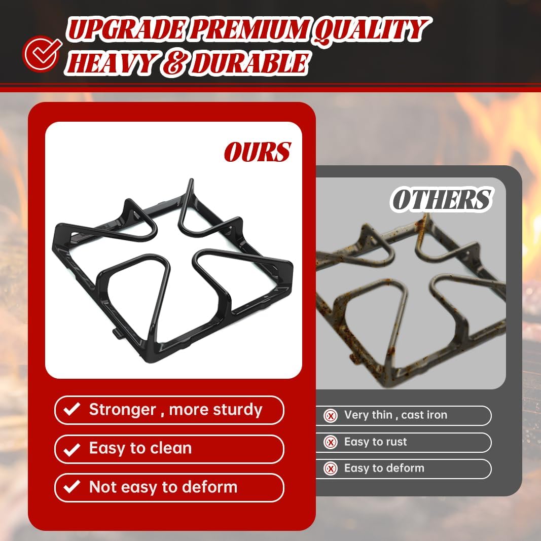 WB31K10034 Cast Iron Rack Grate Replacement Parts For GE Burner Grate Stove Parts General Electric Gas Range Parts Stove Surface Top Grate