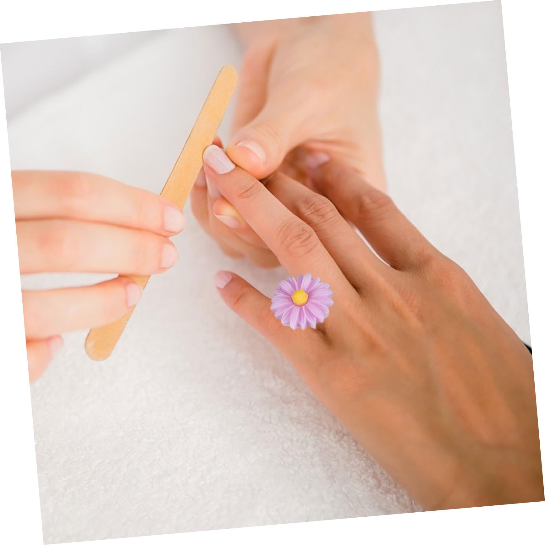 LIFKOME 24Pcs Reusable Silicone Toe Separators for Pedicure Decorative Flower Design Sunflower and Toe Dividers for Women