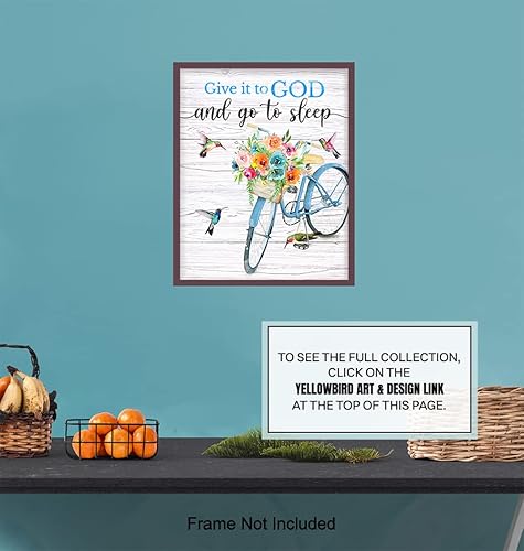 Miniatura 6 de Give it to God and Go to Sleep Sign - God Wall Decor - Christian Gifts for Women - Spiritual Wall Decor - Inspirational Wall Art - Religious Wall