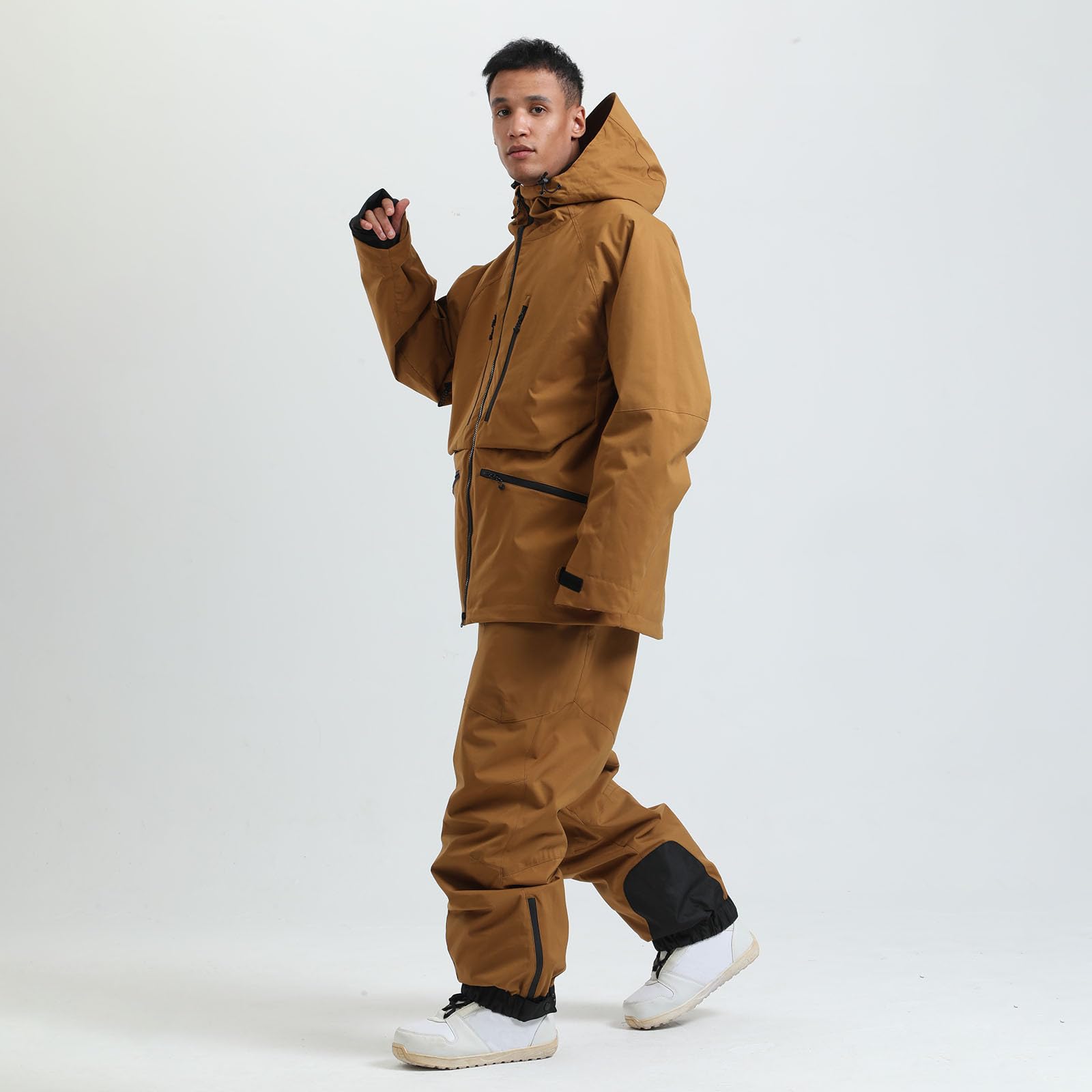 Tuta Snowboard Uomo Completo Termico Intera Tuta da Sci Elegante Salopette da Sci Montagna Impermeabili Curvy da Neve Invernale Calda Da Pattinaggio Su Ghiaccio Cappotti Isolata Antivento Parka