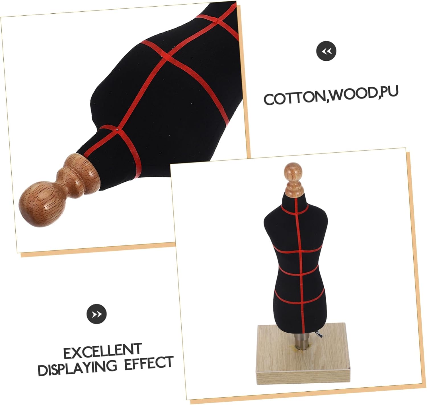 TEHAUX 3pcs Female Bust Mannequin Dressmaking Stand for Sewing Clothing Design Mannequin Base