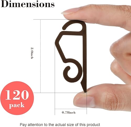 Miniatura 2 de Marsui 120 clips de luz de Navidad para exteriores, ganchos de plástico resistentes a la intemperie, ganchos de valla para techo de Navidad, árbol