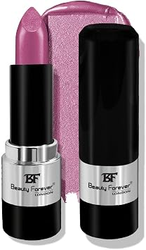 Beauty Forever Colour Fabulous Metallic Shine Lipstick, Glittery & Satin Touch, Available in 14 Shades, 3gms 201 Brilliant Pink