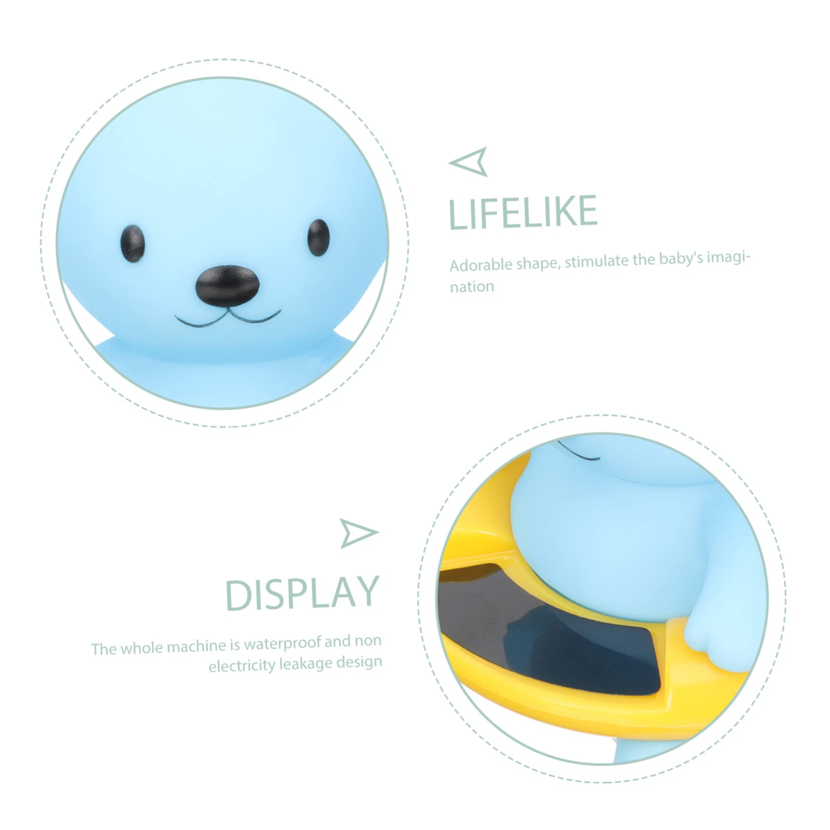 Mipcase 3pezzi Termometro Per Bagnetto e Piscina Monitoraggio Per Ragazza e Ragazza Design Galleggiante Display Lcd Misurazione Precisa Della Temperatura Per La