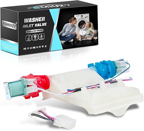 Válvula de entrada de agua para lavadora Fría y Caliente Parte Compatible con Amana Inglis Roper NTW4516FW3 NTW4516FW2 RTW4516FW2 NTW4516FW4