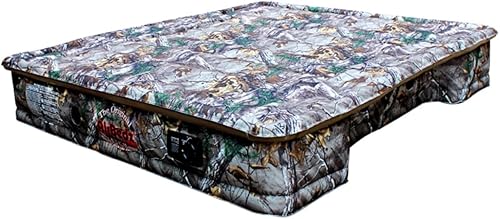 Pittman Outdoors - Colchón inflable camuflaje para camión colchón de aire cama de tamaño completo larga 8 pies de longitud con bomba de aire de