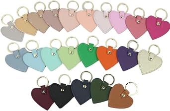 15pcs Genuine Leather Keychain For Women Key Ring Chain Female Keyring