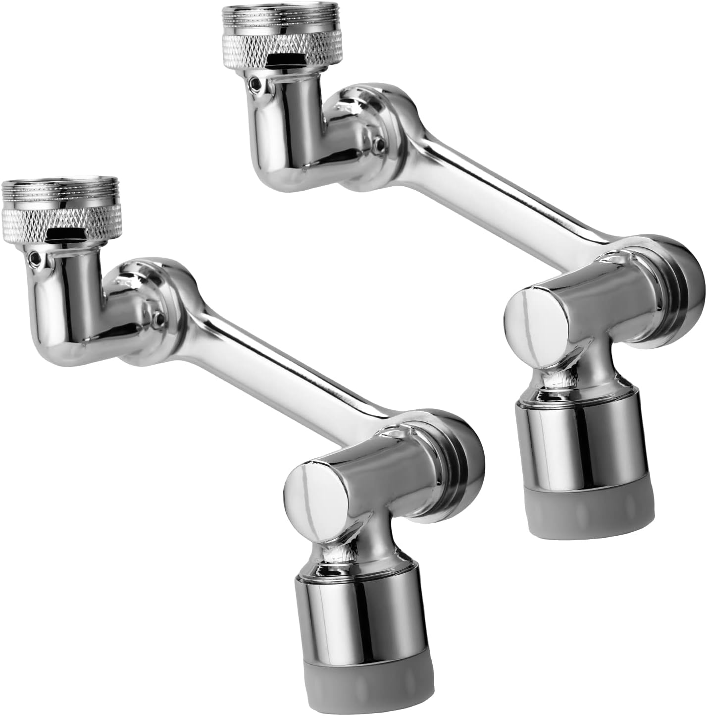 2Pcs Faucet Extender for Bathroom Sink with 2 Water Outlet