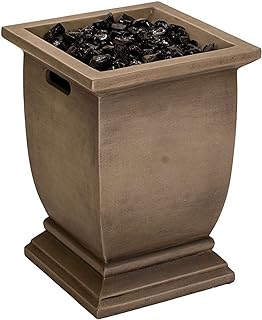 12 Small Outdoor Fireplace Ideas for Cozy Compact Evenings 120 Endless Summer 15 Inch 10,000 BTU LP Gas Outdoor Concrete Style Fire Col...