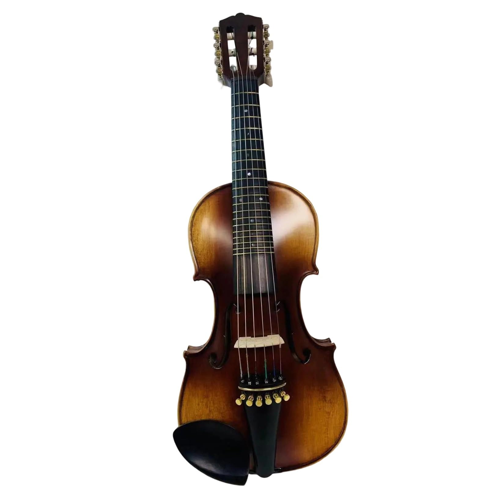 Profesjonalne Skrzypce Gitara Skrzypcowa 6 Strunowa 4/4 Główka Wierzch Świerk Tył Klon Wytrzymała