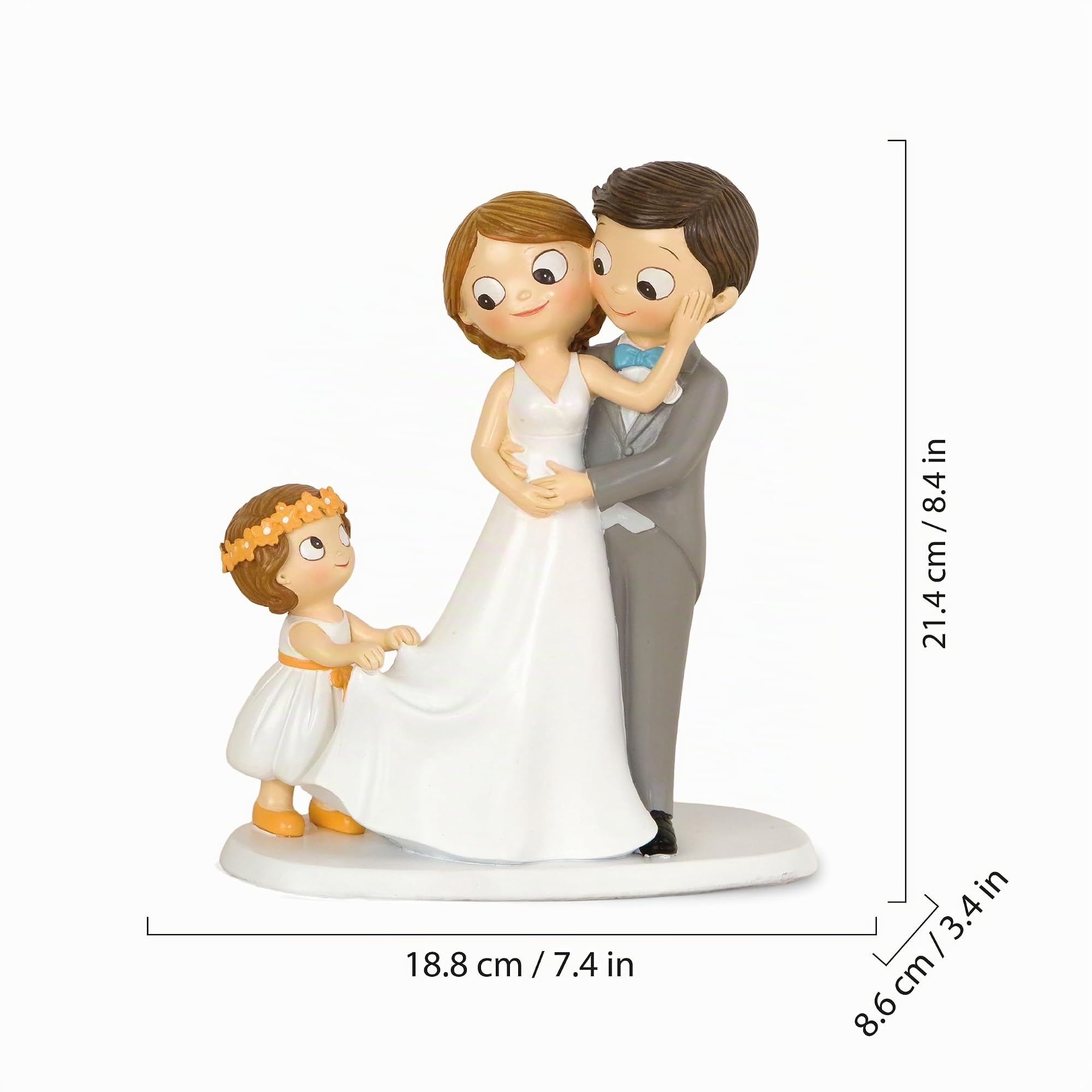Mopec figure cake, Grey, 8,6 x 18,8 x 21,4 cm