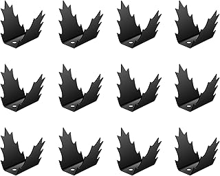12 PCS Safety Anti Climb Fence Wall Spikes Intruder Deterrent Gate Fence,Bird Deterrents Spikes for Outside to Keep Birds Sway Wall Decoration for Yard Balcony Garden