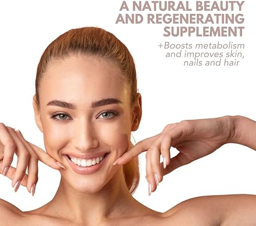 Miniatura 7 de Top Beauty - Suplemento para la piel, para adultos con colágeno hidrolizado, ácido hialurónico, L-cisteína, vitamina C, cobre, vitamina B5 (120