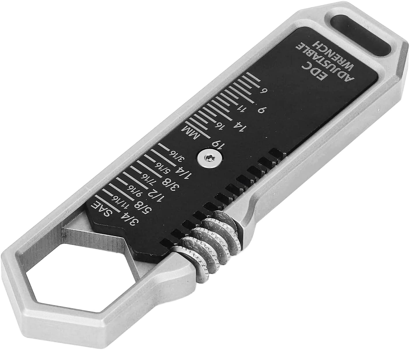 Yuecoom Adjustable Mini Wrench, Adjustable Size 9‑16mm Wrench Spanner Alloy Steel Metal Small Wrench for Woodworking Garage