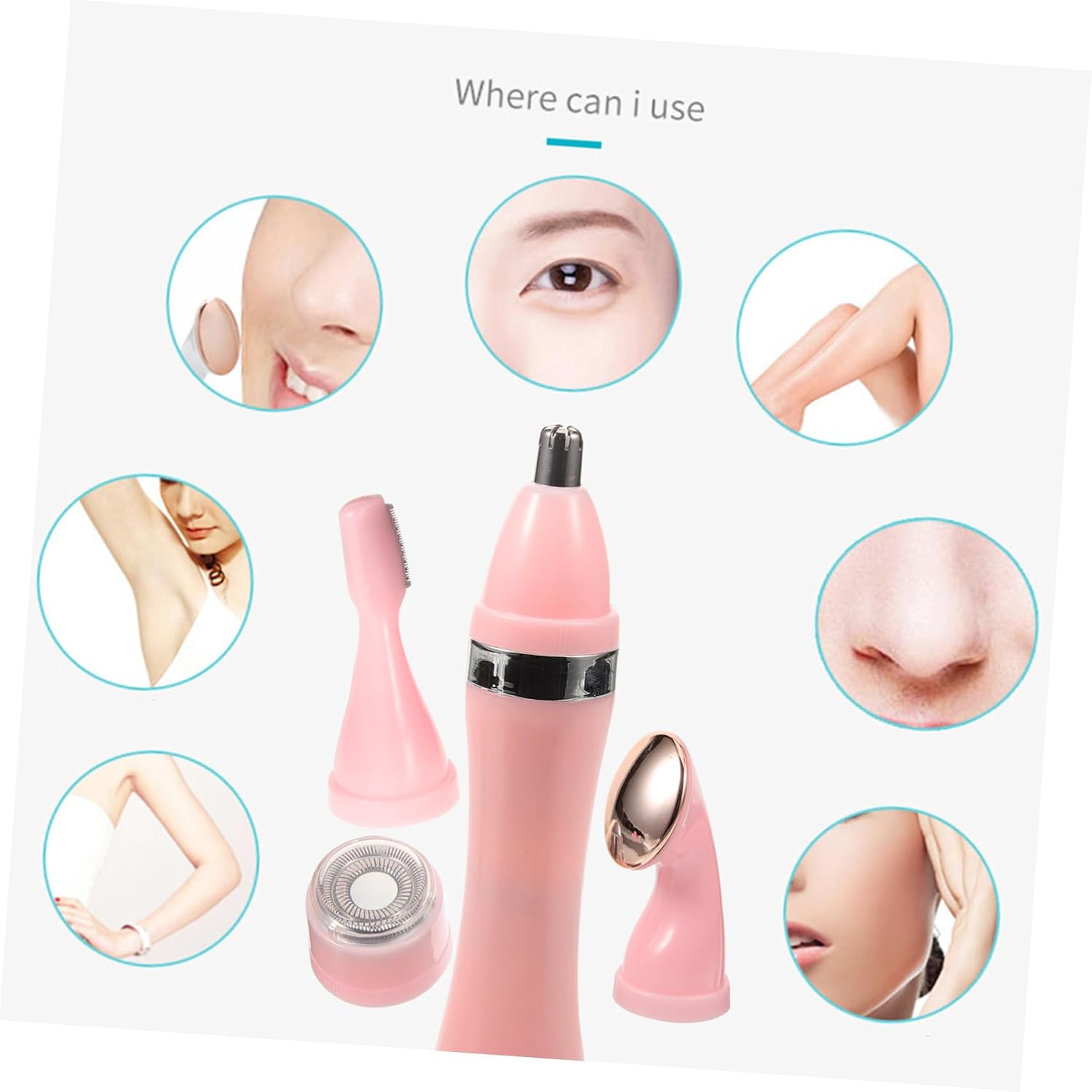 VICASKY Women's Electric Shaver Facial Hair Remover Body Hair Trimmer Smooth Skin Epilator Ergonomic Design No Battery Included
