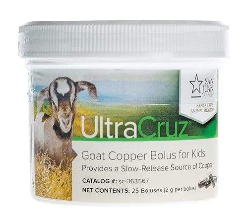 UltraCruz - Suplemento de bolo de cobre de cabra sc-363567 para niños 25 unidades x 007oz