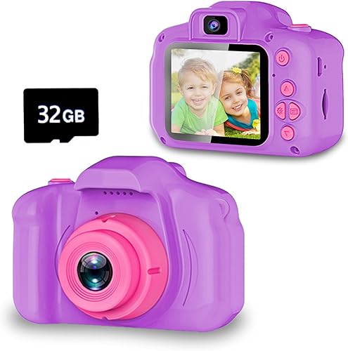 Miniatura 14 de Seckton - Cámara selfie infantil de video digital HD, el mejor regalo de cumpleaños para niñas de 3 a 9 años, juguete portátil para niñas de 3, 4