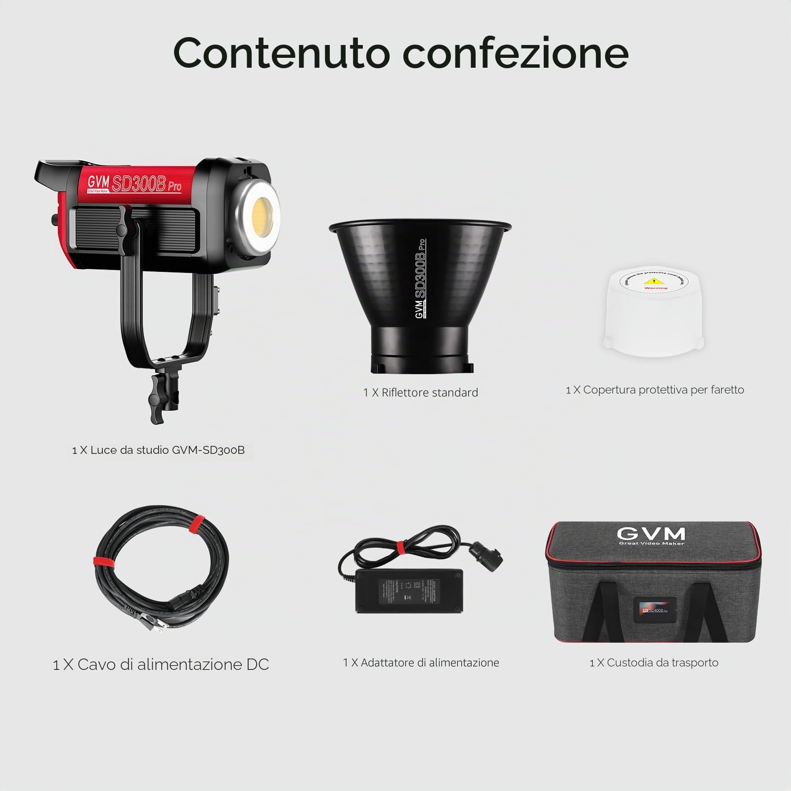 GVM Fotografia Illuminazione 300W Bi-Color Studio Luci con 45 ° Riflettore Standard 65700Lux@1m CCT 2700~6800K 12 Scene di Illuminazione Controllo App Luce Video LED