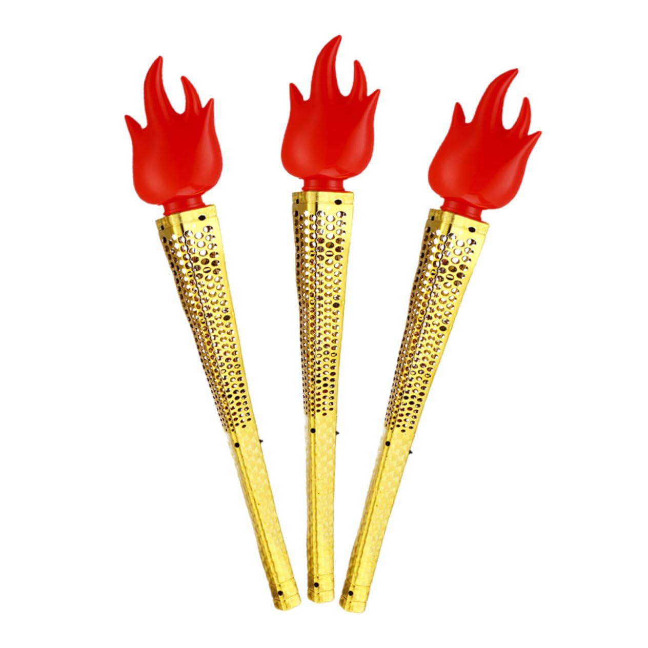 KONTONTY 3pcs Simulation Torch Props Handheld Artificial Toys for Sports Events Festivals Stage Performances