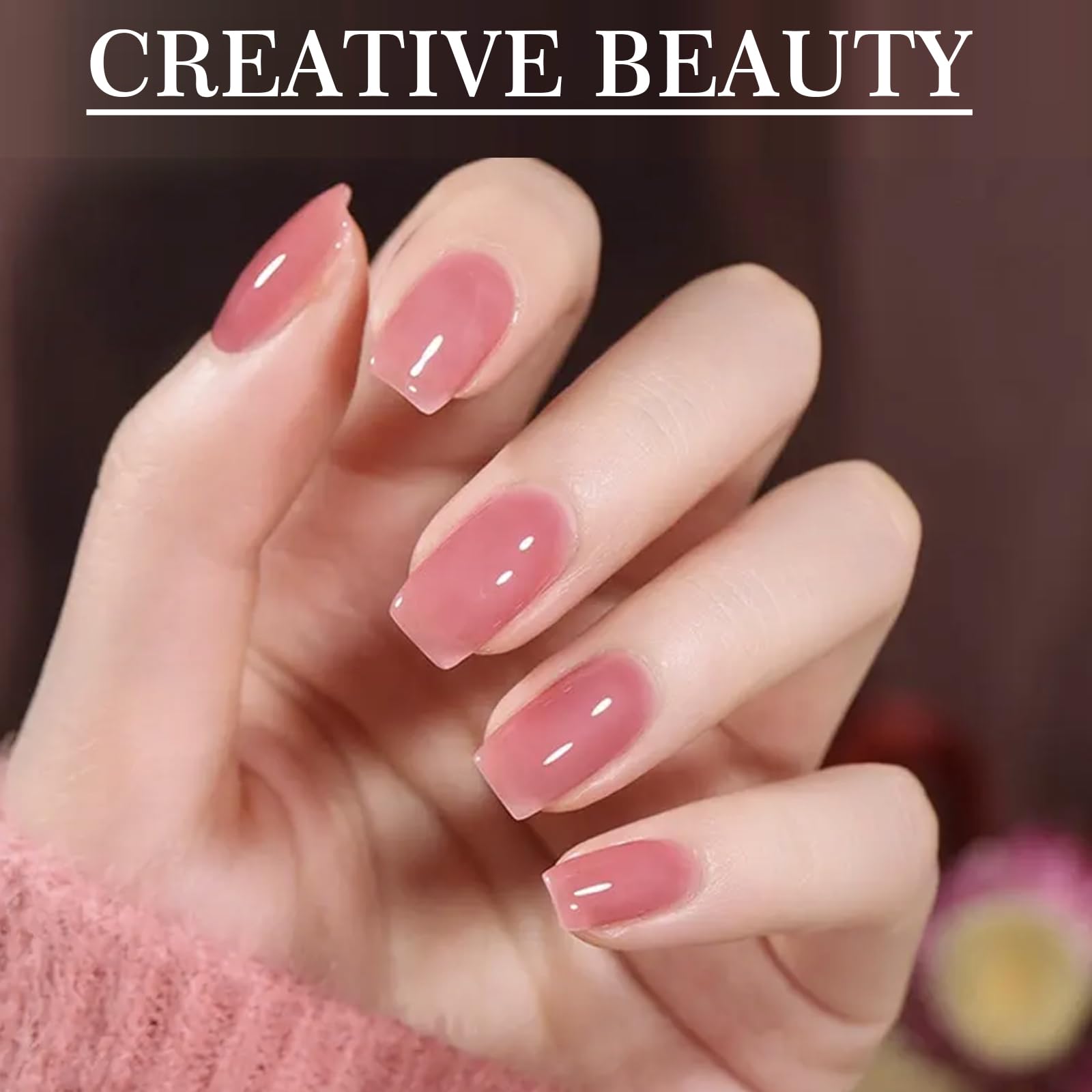 Semi Cured Gel Nails Strips, 20 PCS Gel Nail Stickers, Nail Polish Strips - Image 4