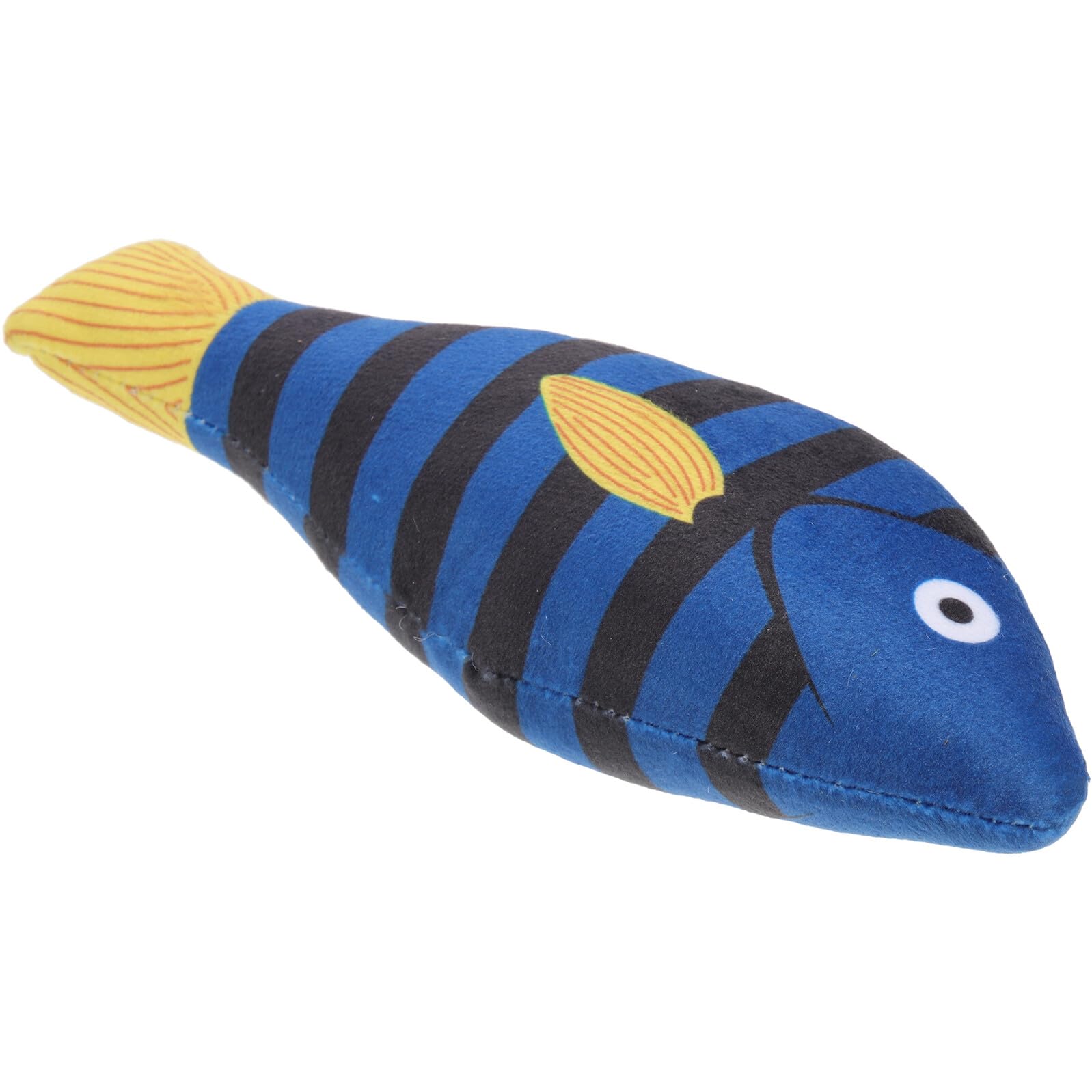 Herbe à Chat Naturelle et Poisson en Peluche Jouet pour Chat Jouet à Mâcher Stimule L'intérêt Favorise la Mastication D'intérieur
