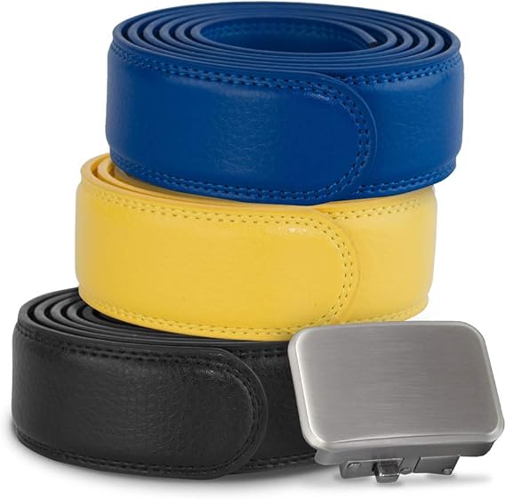 Joseph Elliott Belts Men's Genuine Leather Ratchet Adjustable Golf Belt