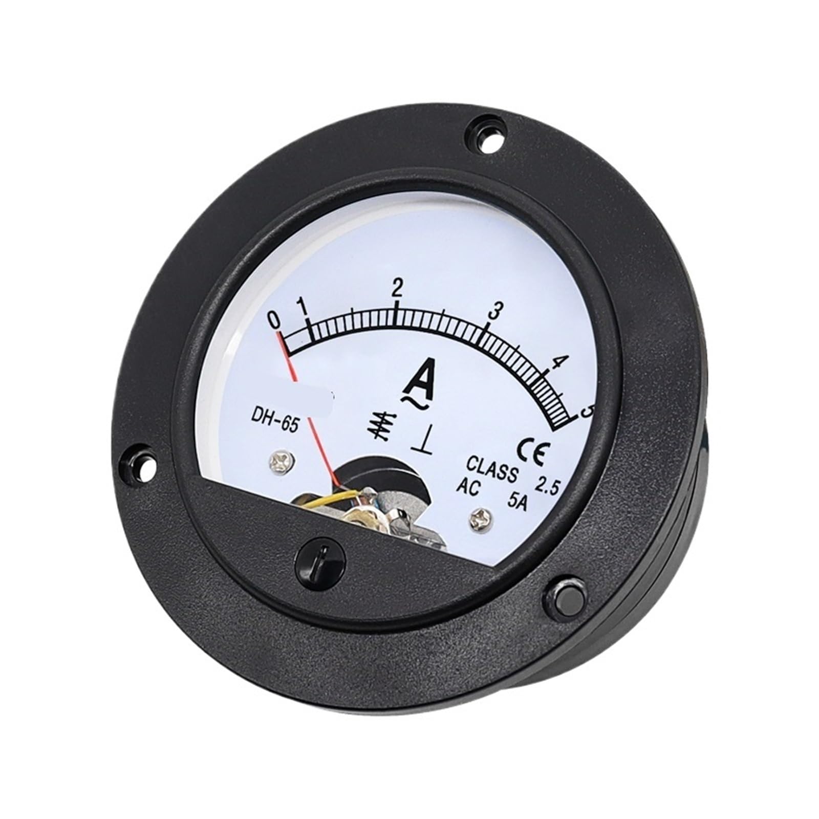 DH-65 SD-65 Amperímetro analógico 1A 2A 3A 5A 10A 15A 20A 30A 50A Medidor de puntero circular Medidor de panel Medidor mecánico de prueba de corriente
