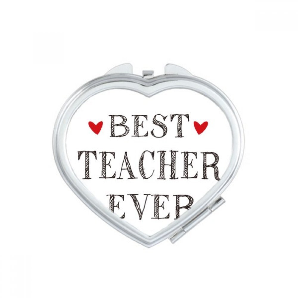 Miroir de poche mignon message coeur pour célébrer la plus belle fille