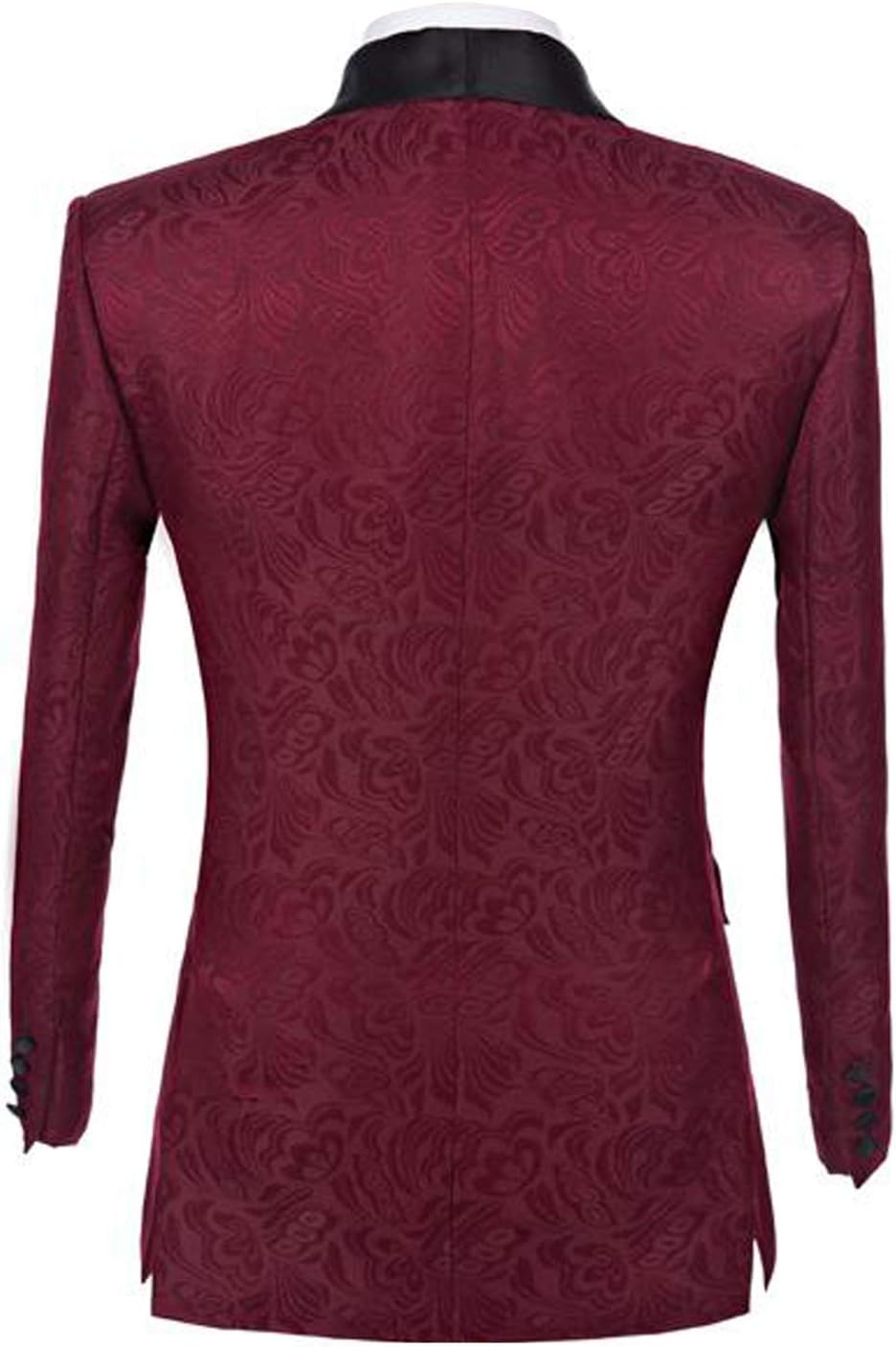 Wemaliyzd Men's 2 Pieces Patterned Suit Jacket Slim Fit Separate Trousers