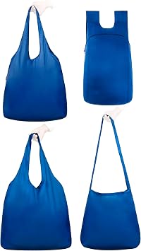 Nanobag Standard, XL Tote, Sling & Daypack Bundle for Women & Men - Heavy Duty Reusable Grocery Bag Navy