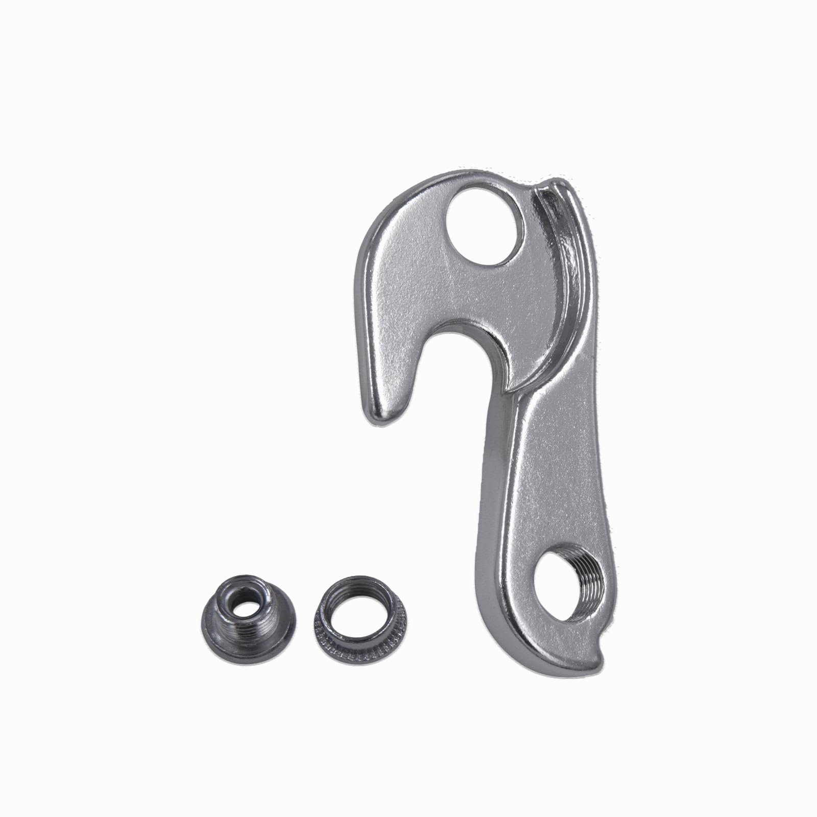 TerchPilet Derailleur Hanger 114, Aluminum Alloy Bike Rear Gear Dropout, Compatible with Felt (X City, Virtue, Verza, Nine, Café), Diamondback Hook, Felt Part #931004 – GH-132, Silver