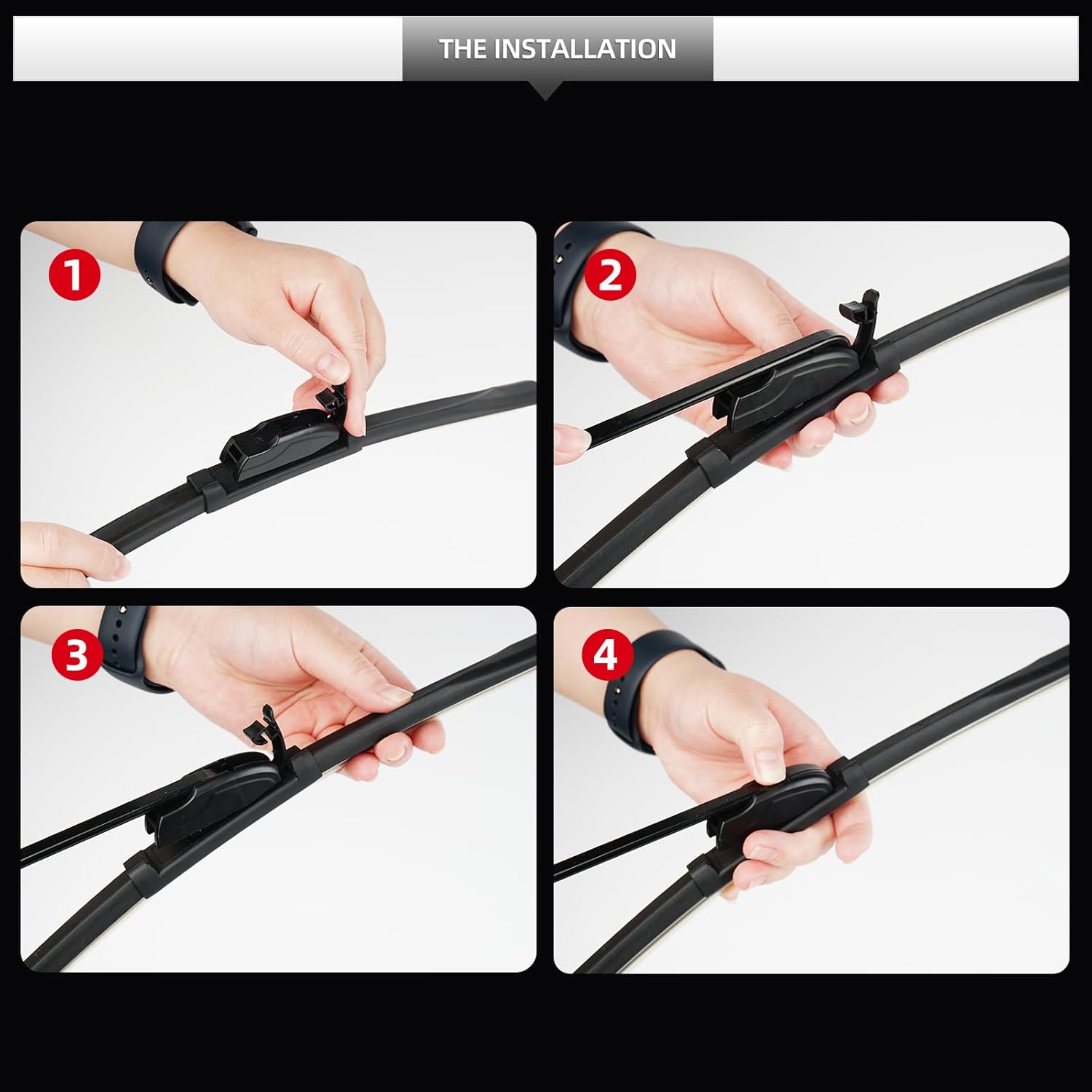 Replacement For Nissan Pathfinder 2013 2014 2015 2016 2017 2018 2019 2020 Windshield Wiper Blades-3 Pieces of Car Front And Rear Window Wiper blades