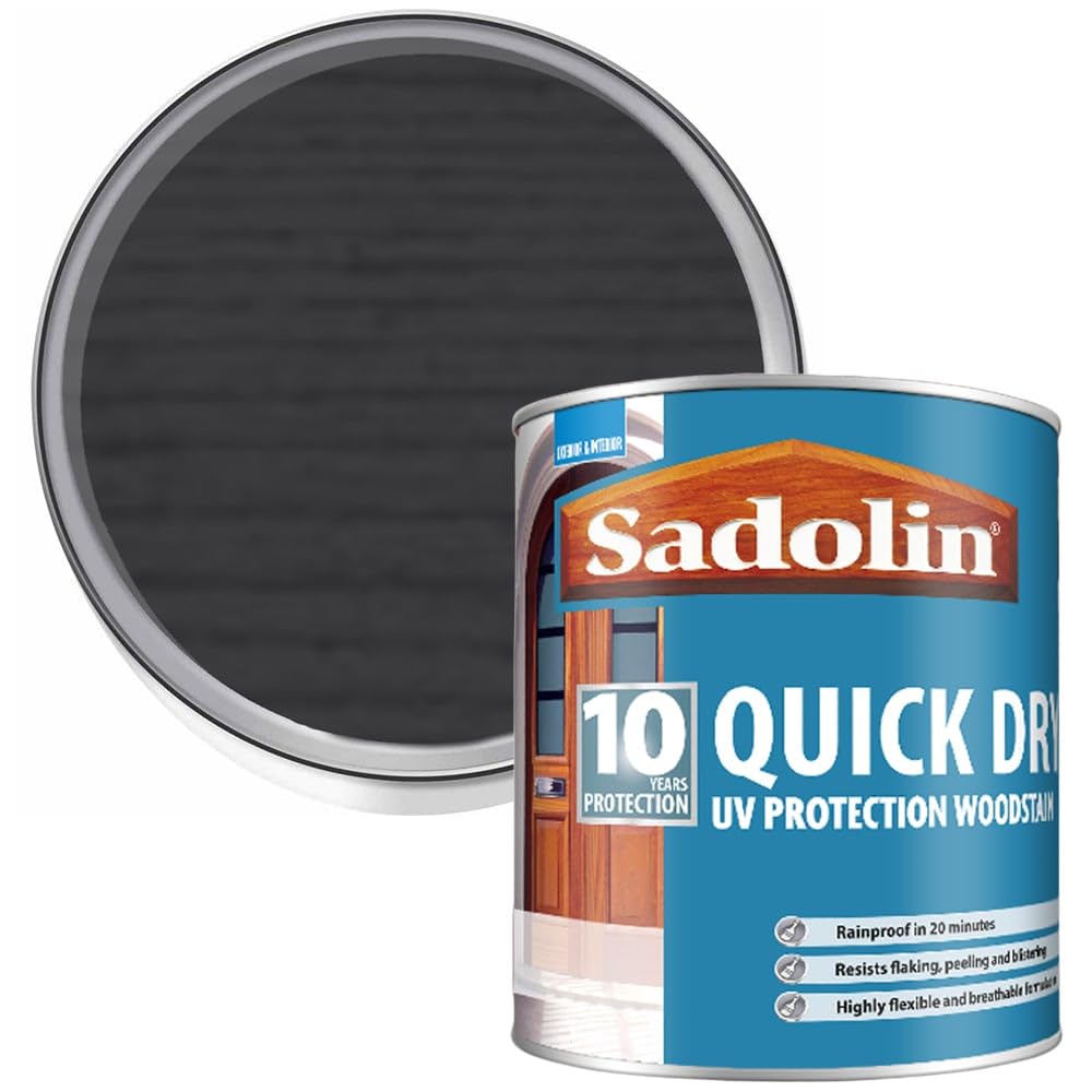 Sadolin - Quick Dry Woodstain Ebony 1L