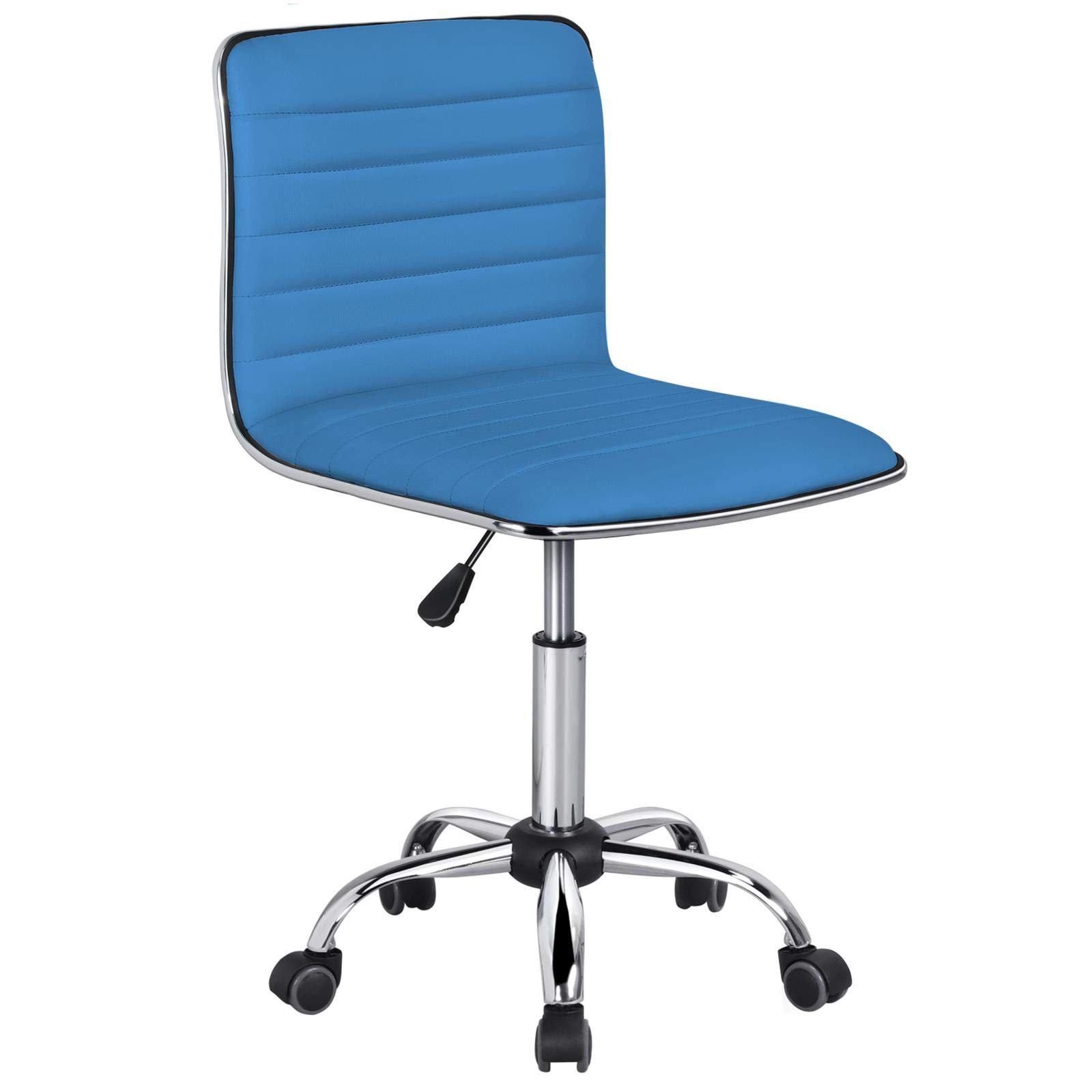 Buy Yaheetech Office Chair Armless Swivel Desk Chair PU Leather