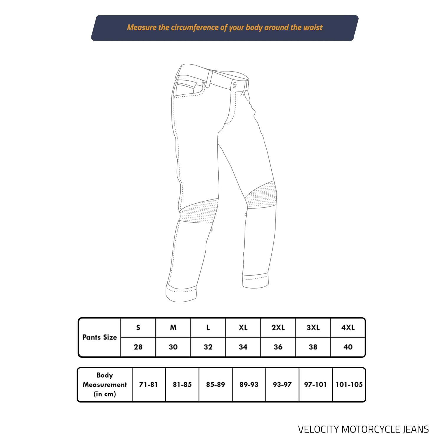 Cramster Velocity Motorcycle Jeans | Impact Protection | Abrasion Resistance | Classic 5-Pocket Design - Black, 3XL - Image 3 thumbnail