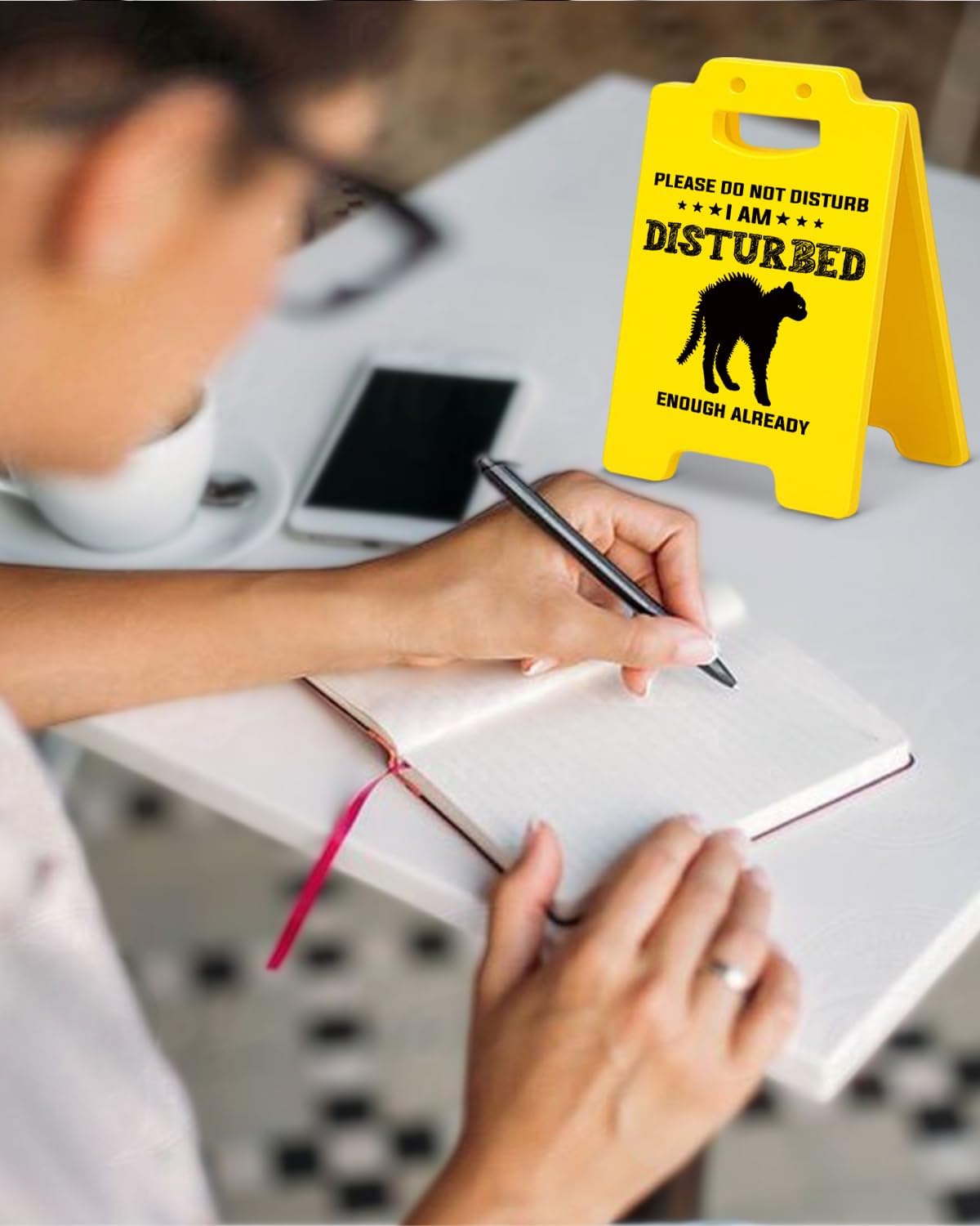 Funny Office Desk Decorative Boss Please Do Not Disturb Warning Sign Cubicle Decor Humor Office Gag Bosses Day Christmas White Elephant Gifts for Coworker Teammate Employee Boss Employee Birthday - Image 4