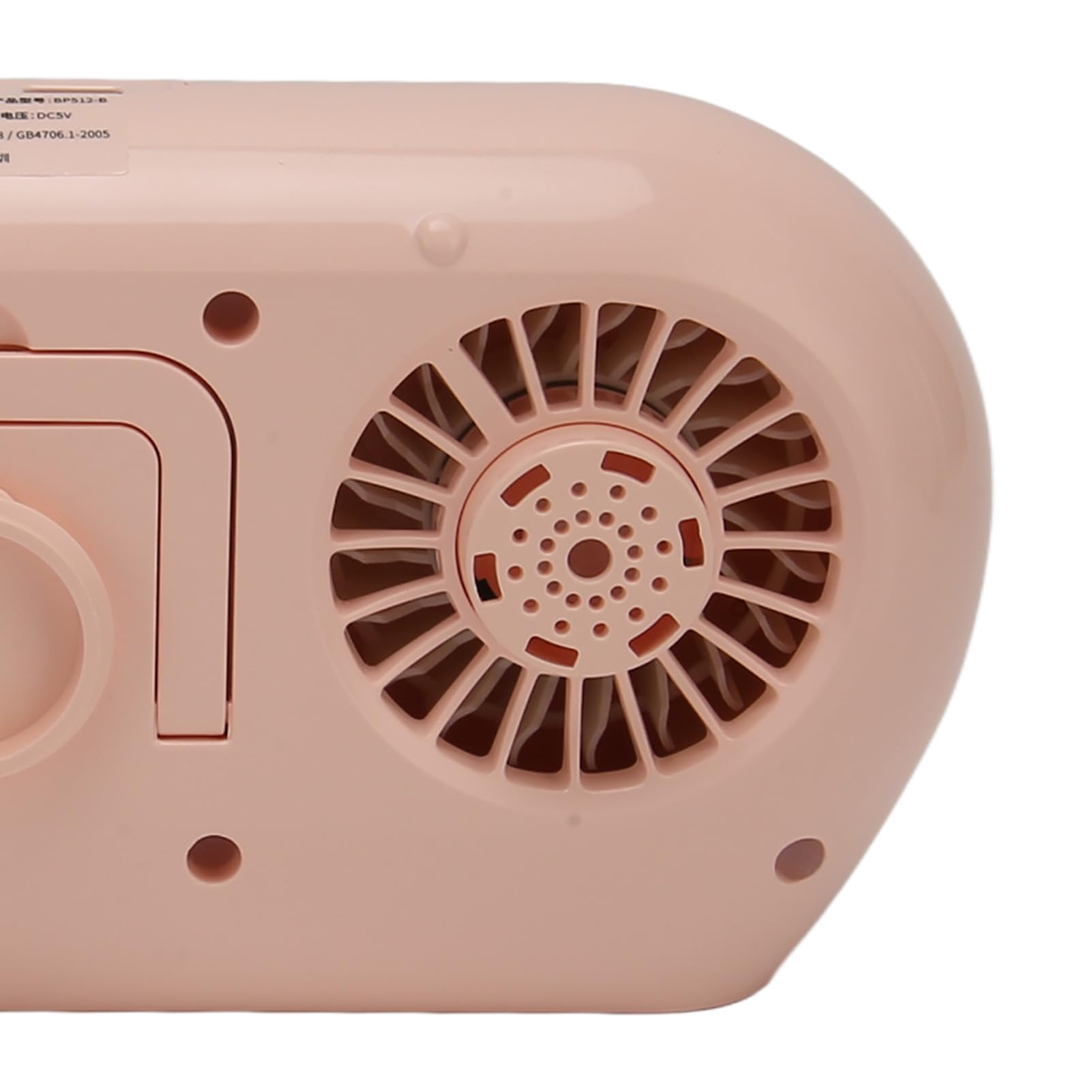 Ventilador de Coche Portátil, 4 Velocidades USB a Batería, (PINK)