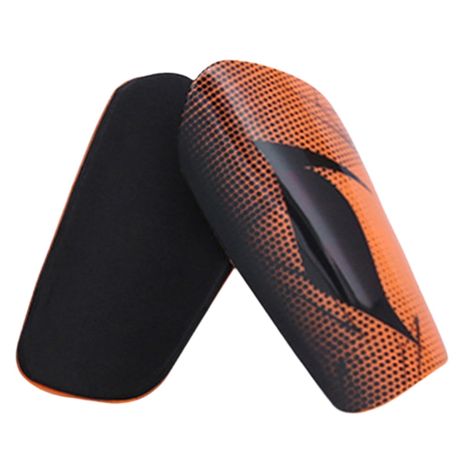 NIVAA 2 Pieces Shin Guards Gear Small Accessories Shin Protection Kids Sports Boys Orange-image-22