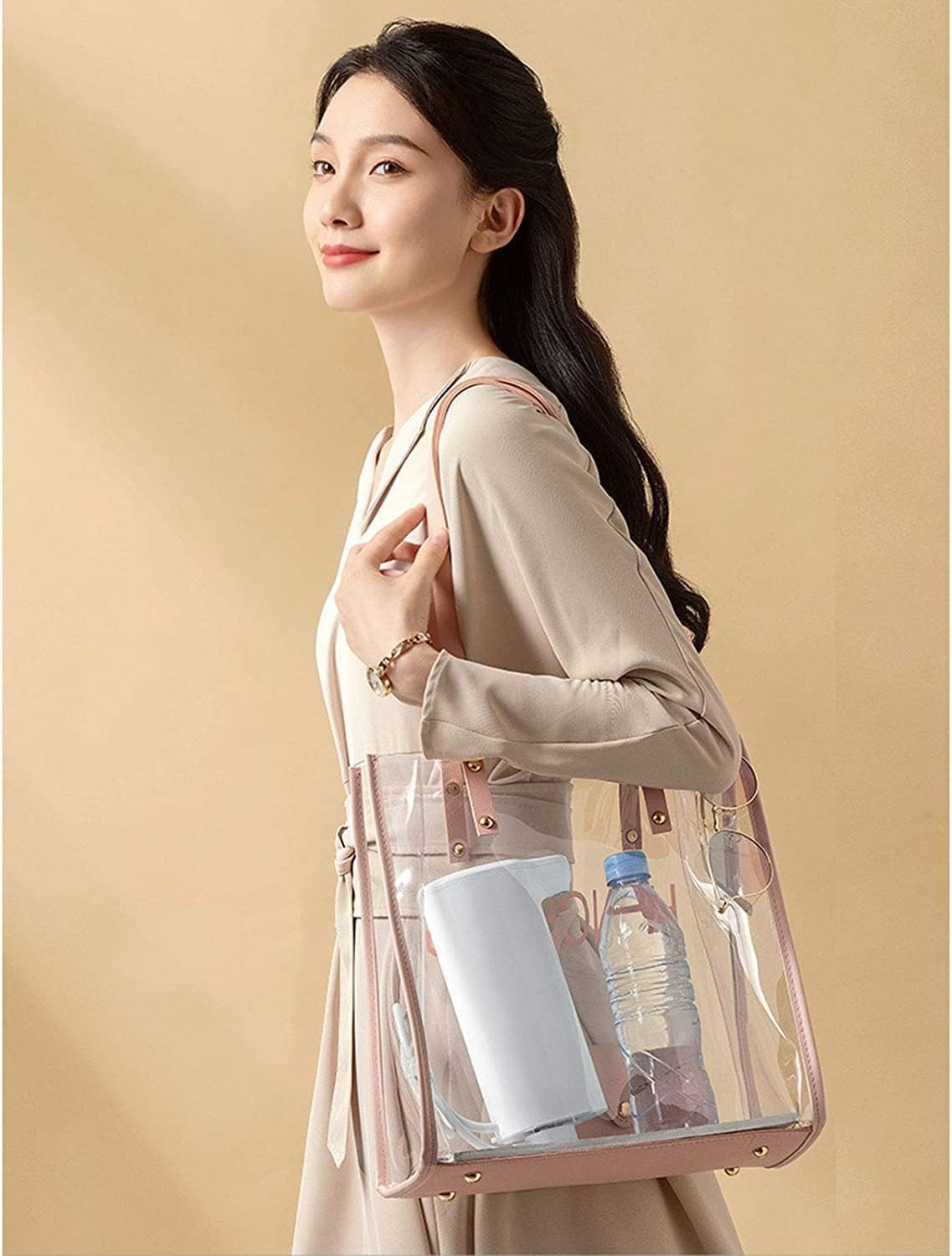 Countertop Water Cooler Dispenser, Desktop Small Drinking Fountain, Multifunctional Dispenser with Adjustable Temperature & Keep Warm Function for Tea, Coffee