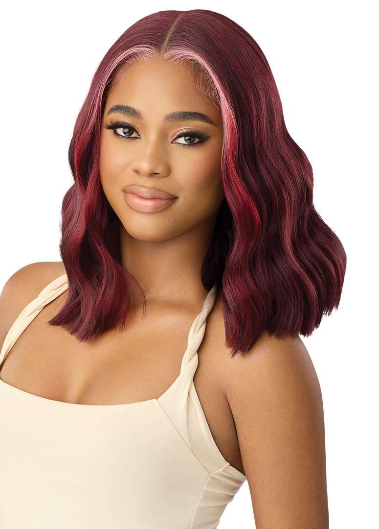 Outre Lace Front Wig - Perfect Hair Line - Swoop Series Y-Part 208 (FF PINK CHERRY)