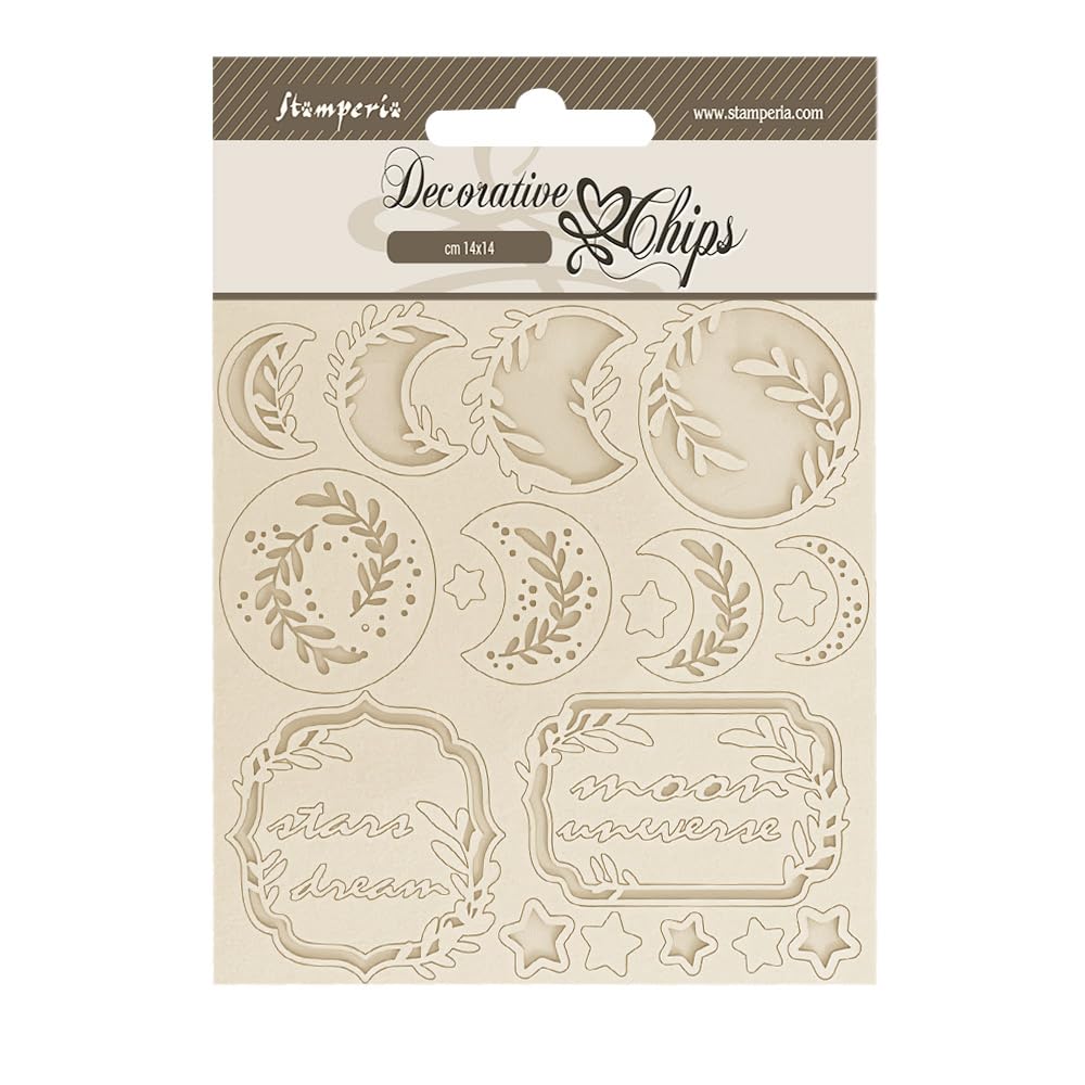 Stamperia - Decorative Chips For Scrapbooking, Albums, Card Making, And