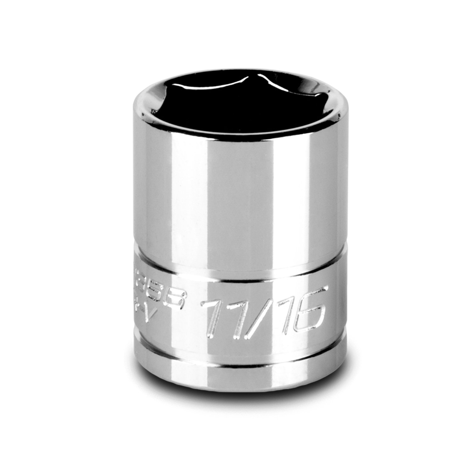 Capri Tools 11/16-Inch Shallow Socket, 3/8-Inch Drive, 6-Point, SAE