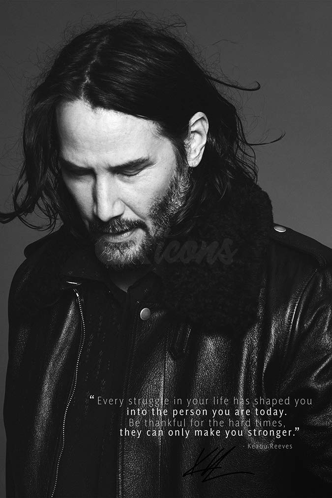 Keanu Reeves Quote - Photo Print Poster - pre Signed - Extraordinary ...