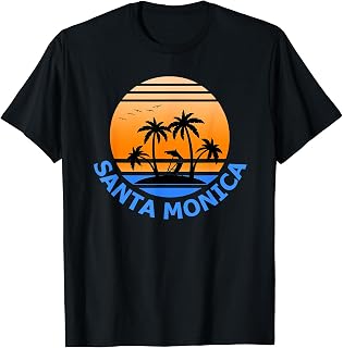 Santa Monica Vacation Shirt Santa Monica Travel Holiday Tee