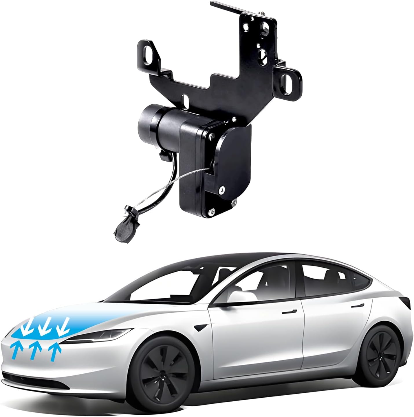 HEBERUCK Power Frunk Per Tesla Model Y - Chiusura Automatica Elettrica Per Bagagliaio Anteriore - Foto 8