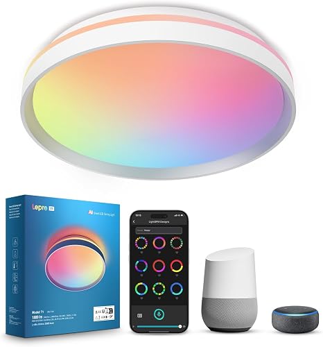 Lepro AI Smart Deckenlampe T1 (24W, RGBCCT, IP44)