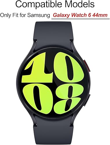Miniatura 2 de ZPJPPLX Paquete de 5 protectores de pantalla para Galaxy Watch 6 de 1.732 pulgadas, protector de pantalla de vidrio templado impermeable para