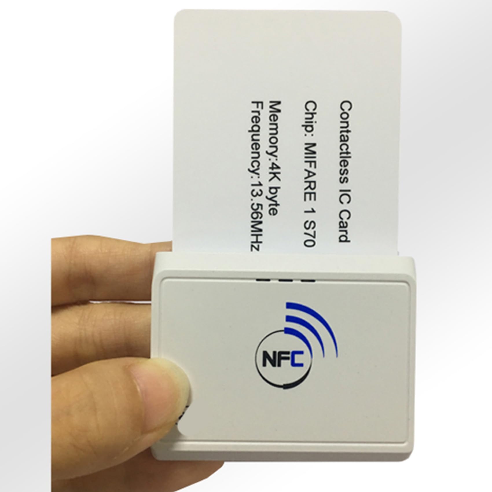 10X Lector de Tarjetas RFID Inalámbrico con Bluetooth y Bluetooth para Android, NFC, Sin Contacto, 13,56 MHz (ACR1311)