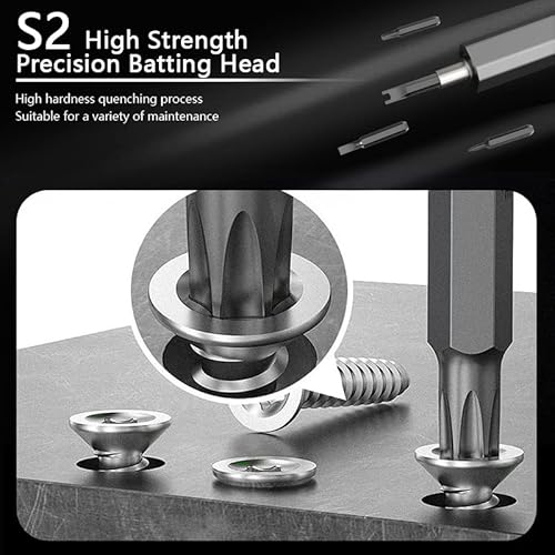 Electric Finishing Screwdriver (Newest) 36 In 1 Cordless Mini Power Precision Screwdriver, Rechargeable Portable Magnetic Repair Tool Kit With Led Light For Phone Camera Glasses Laptop #TOP1