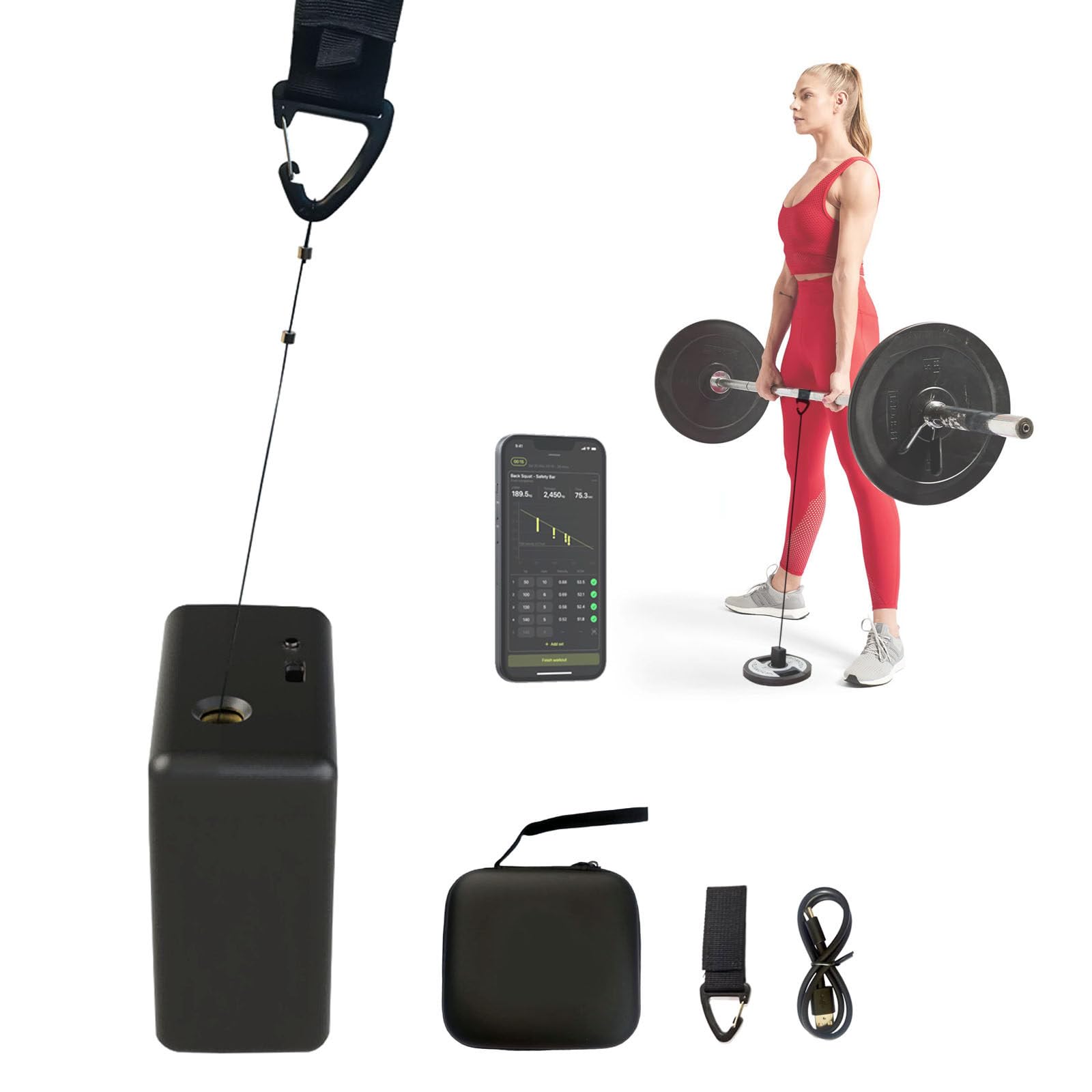 Amazon.com: Aredwhiterui Gym Speed Sensor (VBT) for Heavy Lifts 15
